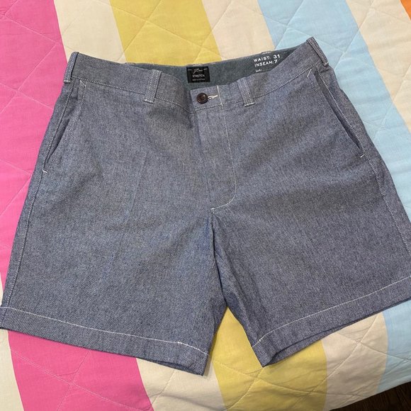 J. Crew UK Men's Stretch Grey Shorts LIKE NEW - Picture 1 of 5